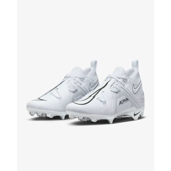 Nike Mens Alpha Menace Pro 3 Football Cleats CT6649-109 White Black Size 12.5 - Picture 1 of 10